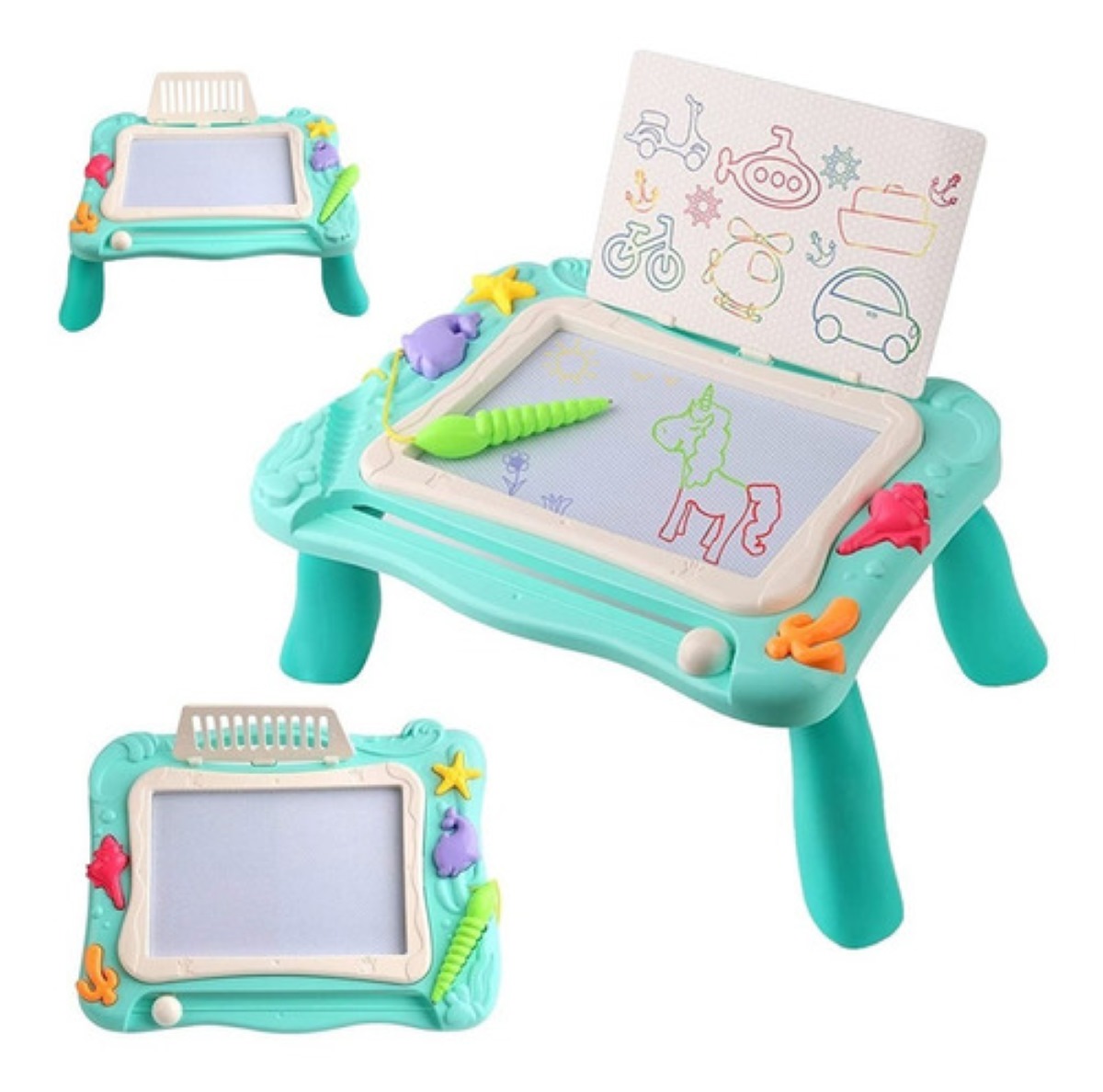 Tablero De Dibujo Magnético De Escritura Infantil Verde