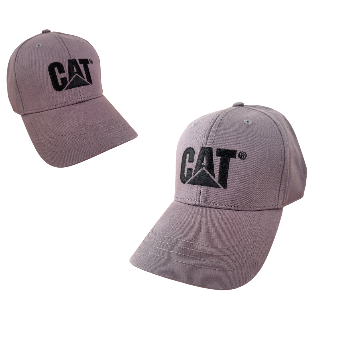 Gorra Cat Original Trucker Cachucha Caterpillar Gris Curva