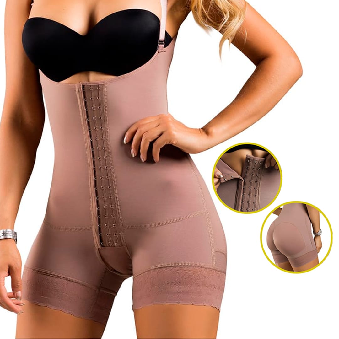 Faja Colombiana Posparto Reductora Para Mujer Alta Compresión Reduce Medidas de Cintura 