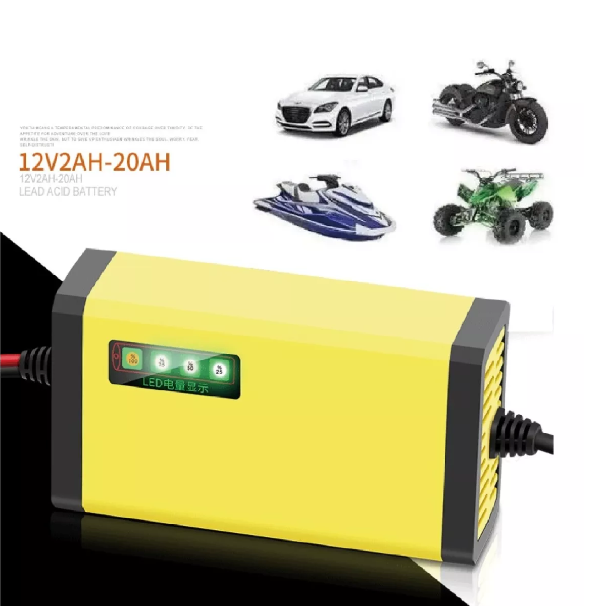 Cargador De Batería Automotriz Práctico Para Automatico