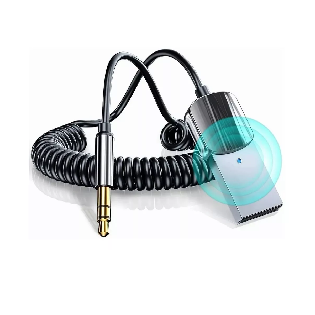 Receptor Bluetooth Usb Para Auto Con Toma Aux De 3.5mm