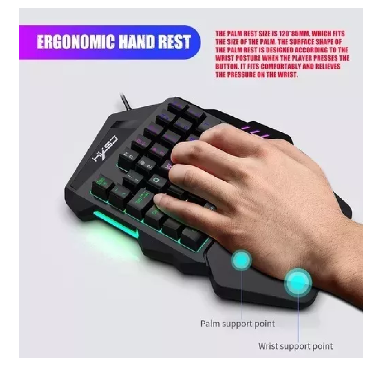 Kit De Teclado Y Mouse Gamer Profesional Usb Con Rgb Para Pc