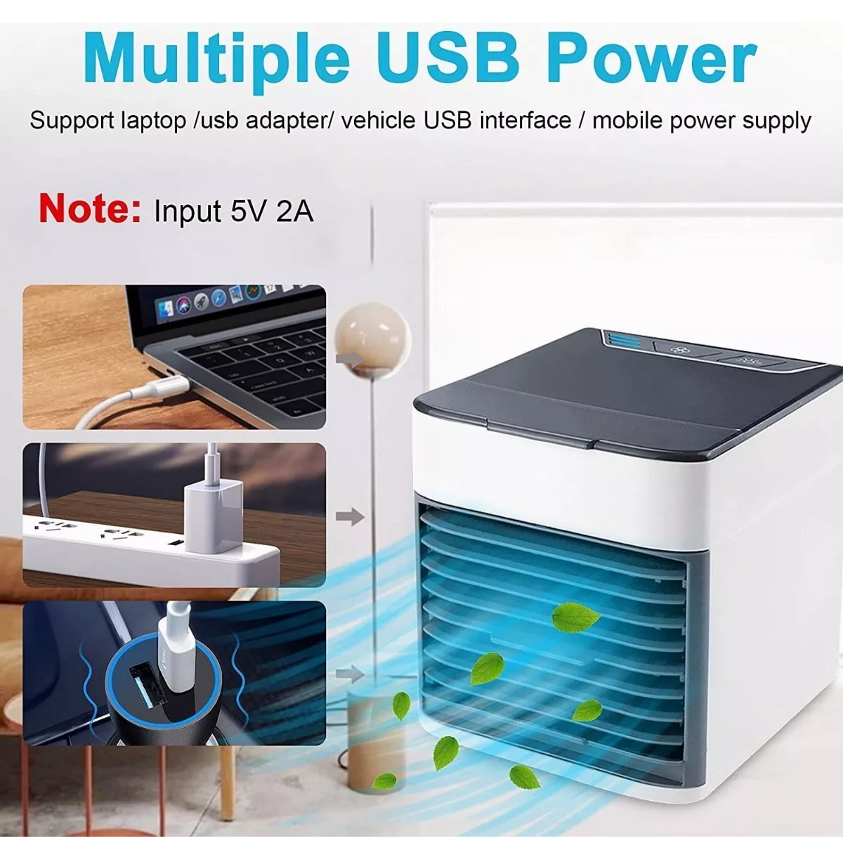 Mini Aire Acondicionado Portatil Enfriador Clima Escritorio