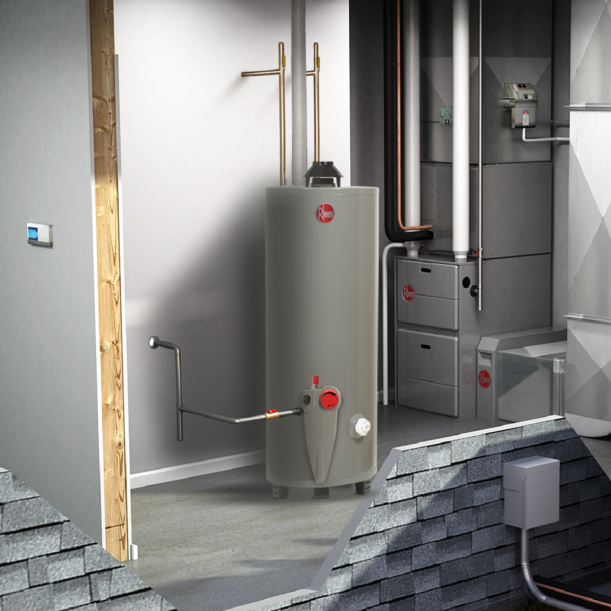 Calentador de Agua de Deposito 49 Litros a Gas LP 1.5 Servicios