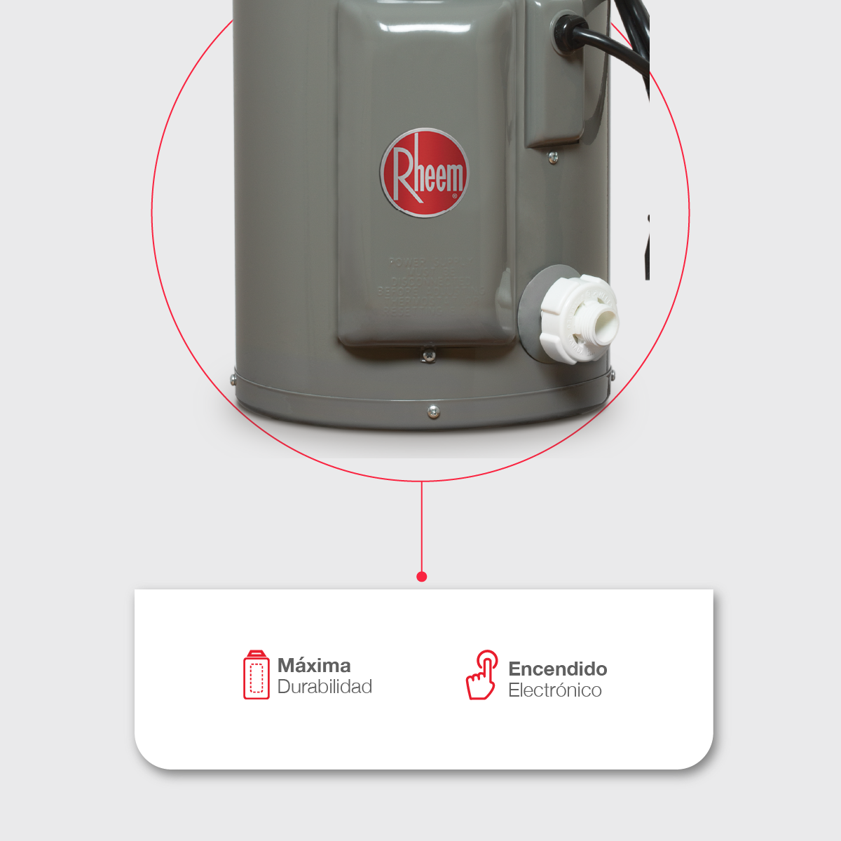 Calentador de Agua de Deposito Electrico  127 V 9 Litros 0.5 Servicio