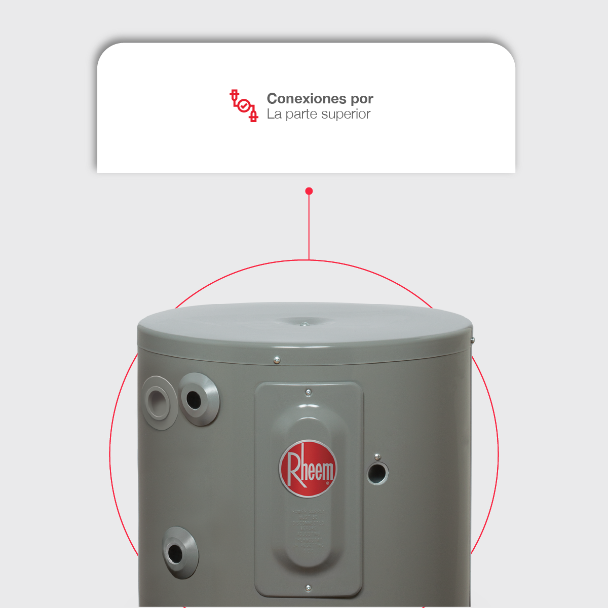 Calentador de Agua de Deposito Electrico 23 Litros 220 V 2 Lavabos