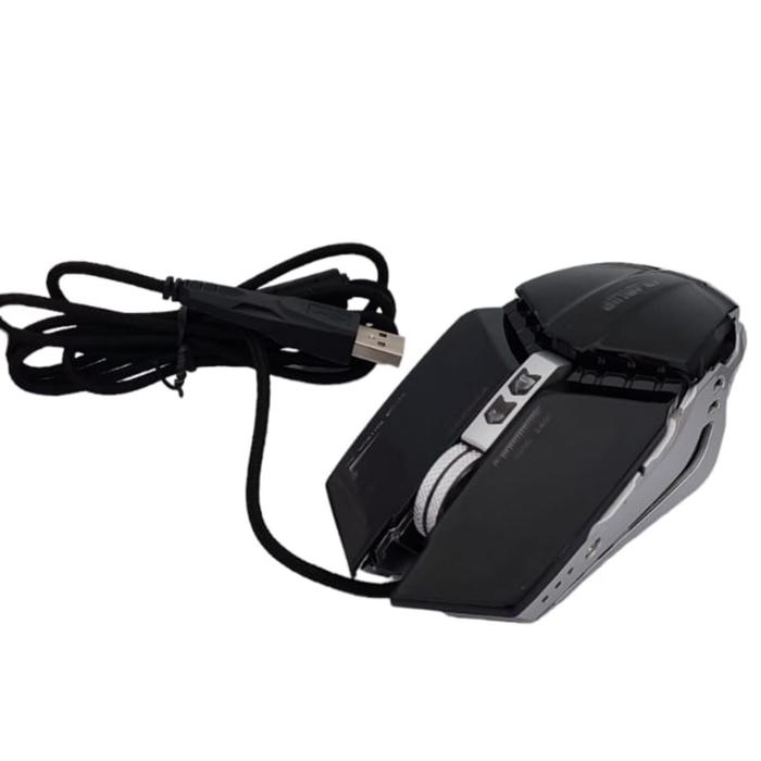 Mouse Gamer de 7 Botones para Pc MXMS1-001-30 Tipo 7D Alámbrico Negro 7 Botones Rueda Desplazamiento Láser Óptico, MousPro