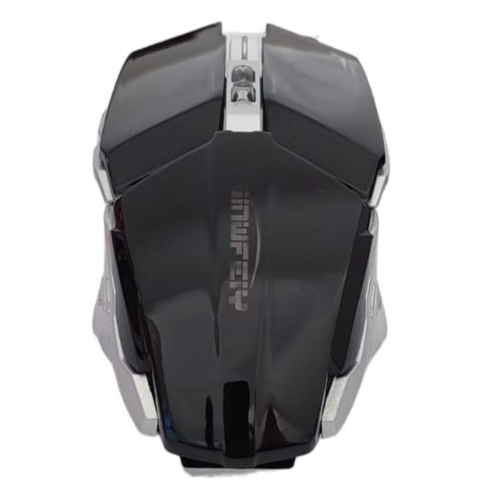 Ratón Gamer para juegos Para Pc MXMS1-001-12 Tipo 7D Alámbrico Negro 7 Botones Rueda Desplazamiento Láser Óptico, MousPro