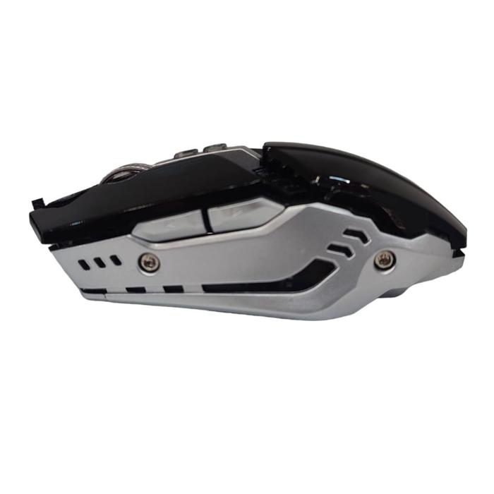 Ratón Gamer para juegos Para Pc MXMS1-001-12 Tipo 7D Alámbrico Negro 7 Botones Rueda Desplazamiento Láser Óptico, MousPro