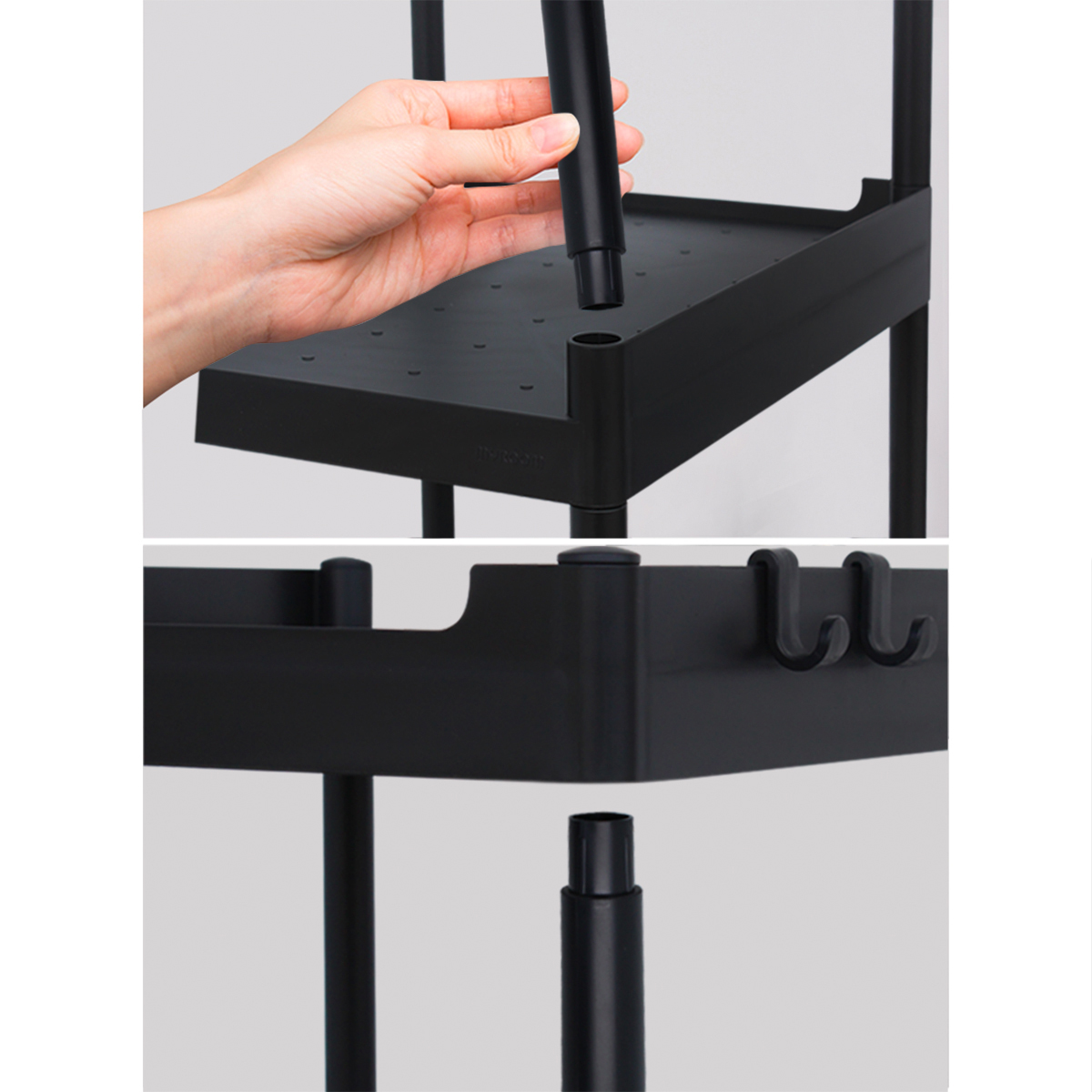 Estante Anaquel Multiusos 5 Niveles , Plástico, Negro