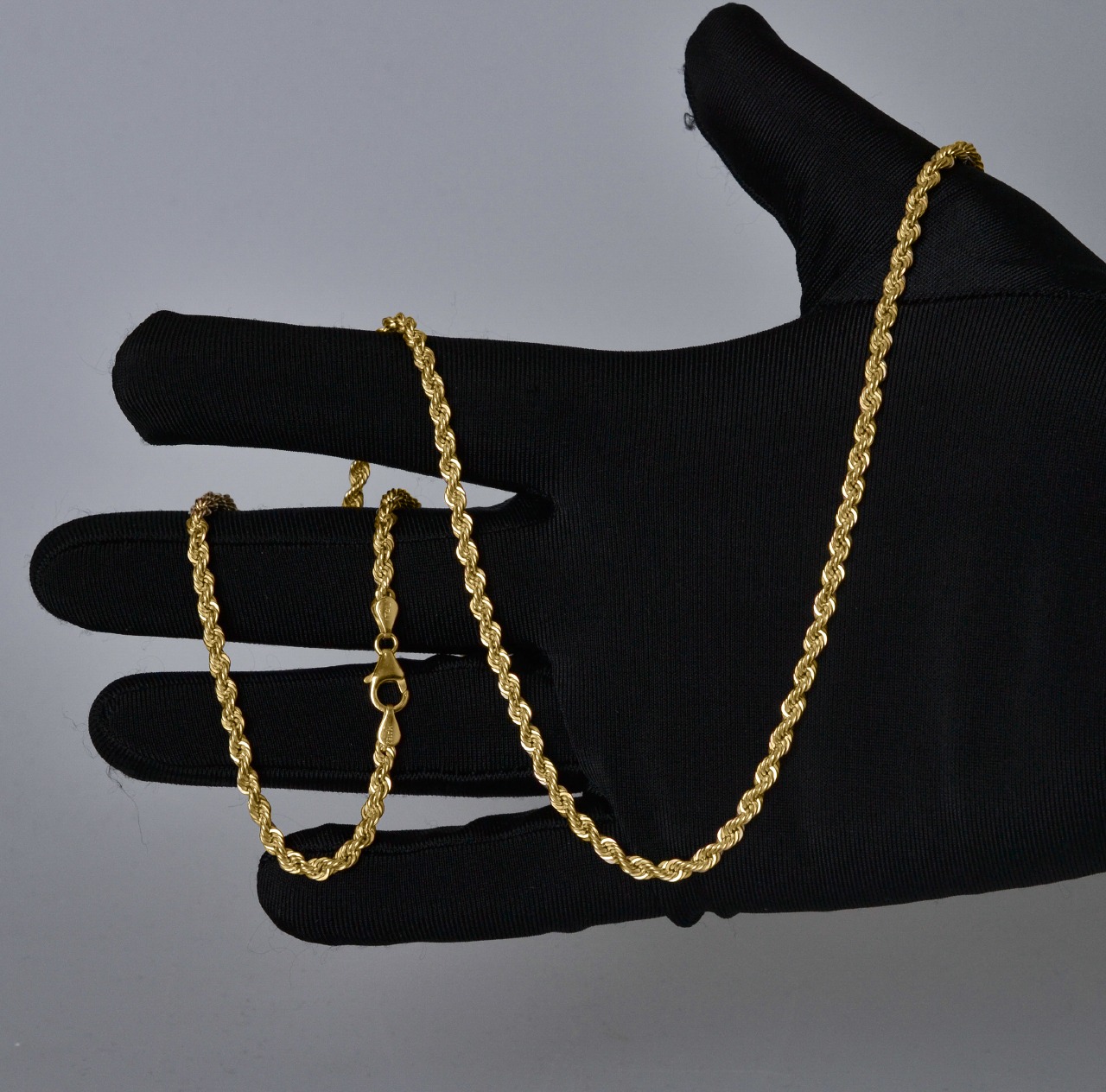 Cadena Torzal Italiano Oro Sólido 10k Torsal | 55cm - 4mm