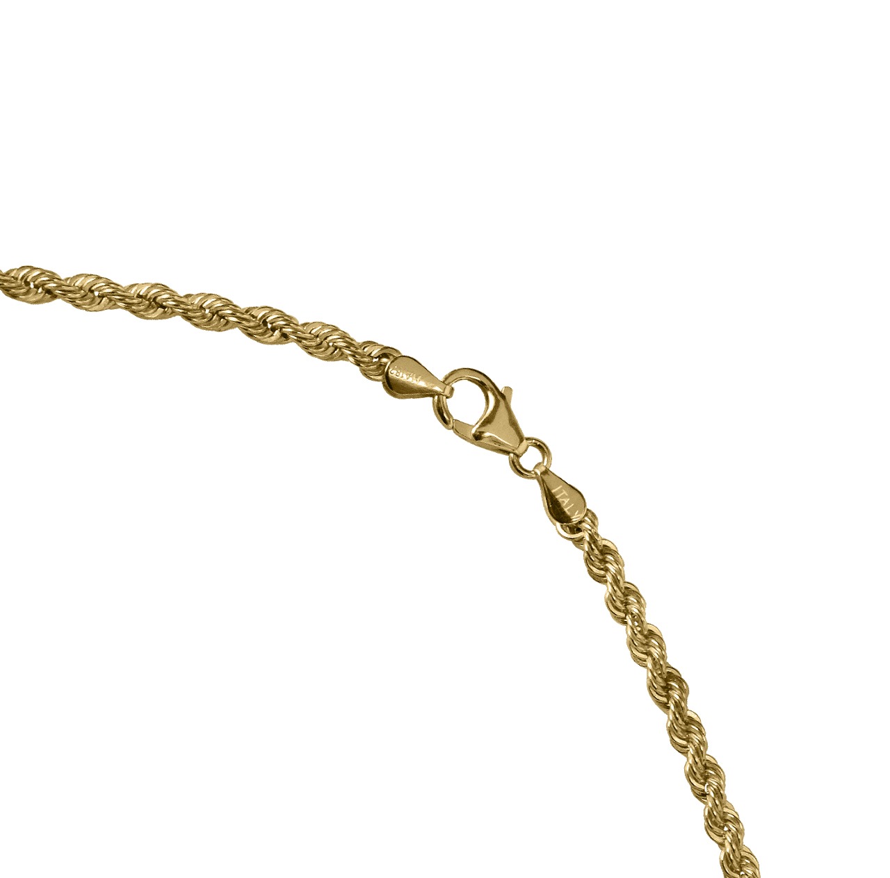 Cadena Torzal Italiano Oro Sólido 10k Torsal | 55cm - 4mm