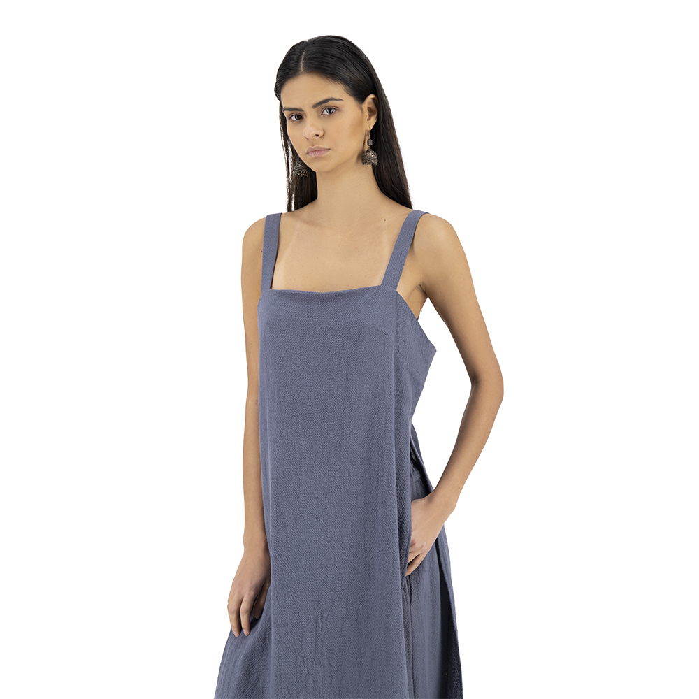 Top con tirantes Merkabá azul pastel algodón