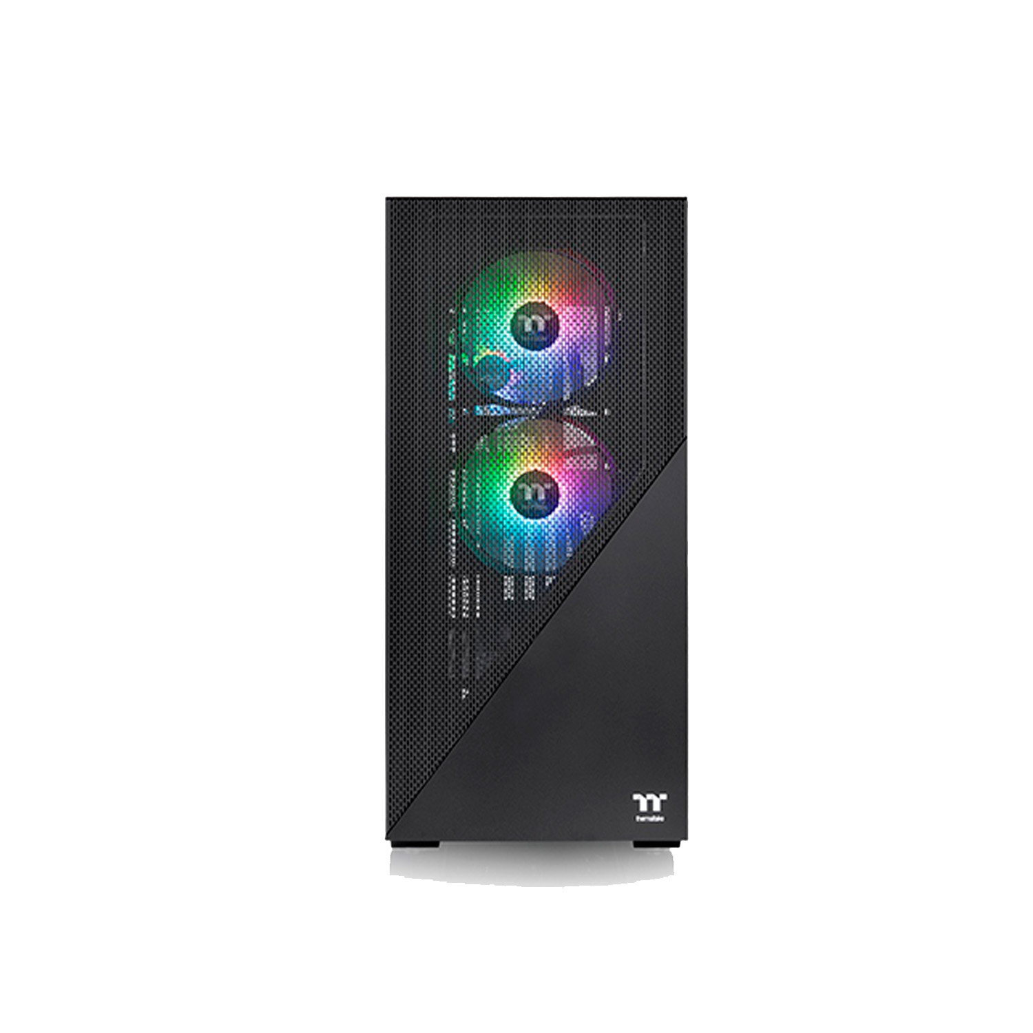 Gabinete Thermaltake Divider 370 TG ARGB ATX Cristal Miditower Usb 3.0 Negro CA-1S4-00M1WN-00.