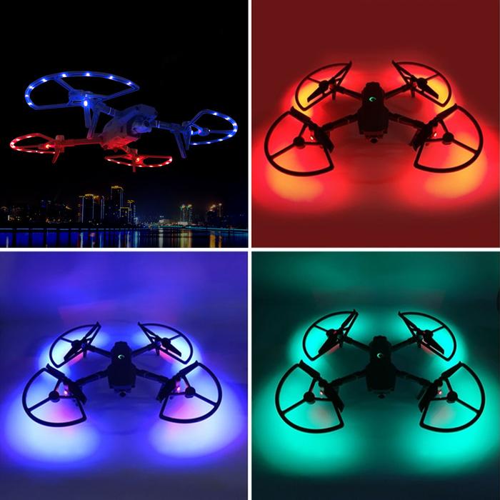 Juego de Protectores para Hélices, MXELM-001-16, 4 Protectores, Leds Rojo/Verde/Azul, DJI Mavic Air 2/Zoom, Plástico,, 680 Series