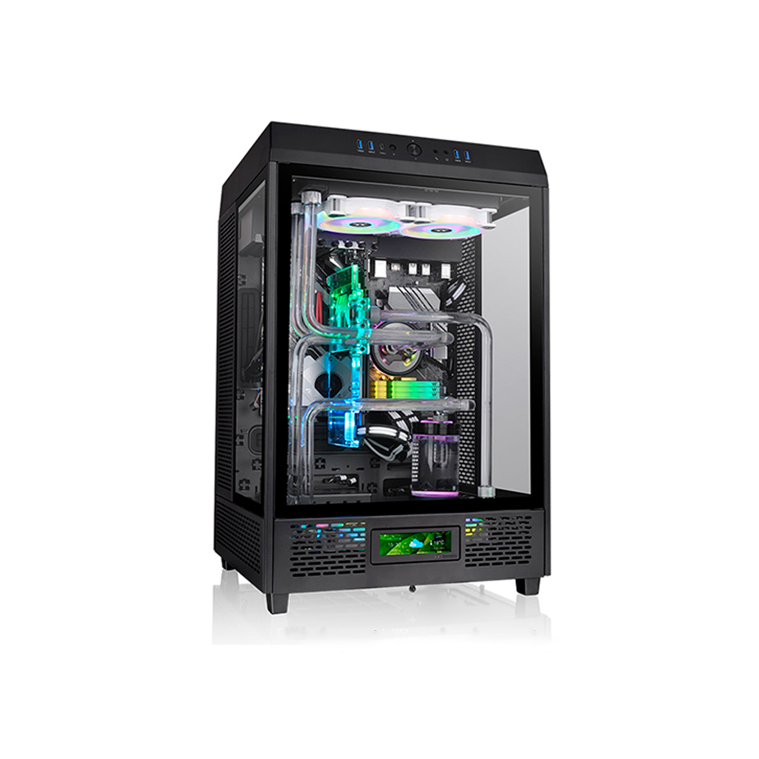 Gabinete Thermaltake Tower 500 Atx Cristal Miditower Negro Ca-1X1-00M1Wn-00