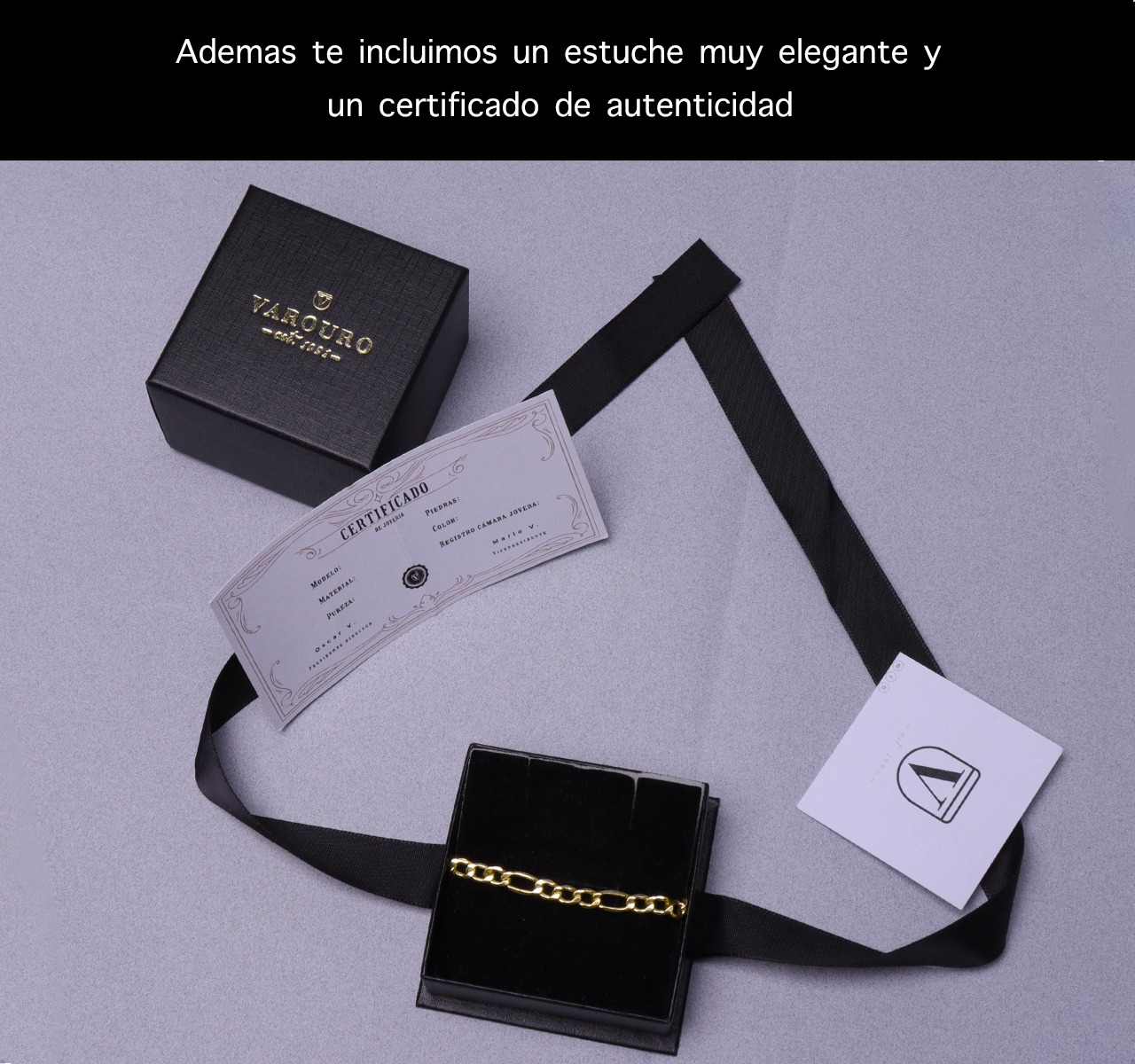 Pulsera 3x1 Figaro Esclava Oro 10k Italiano 18cm - 5.6mm