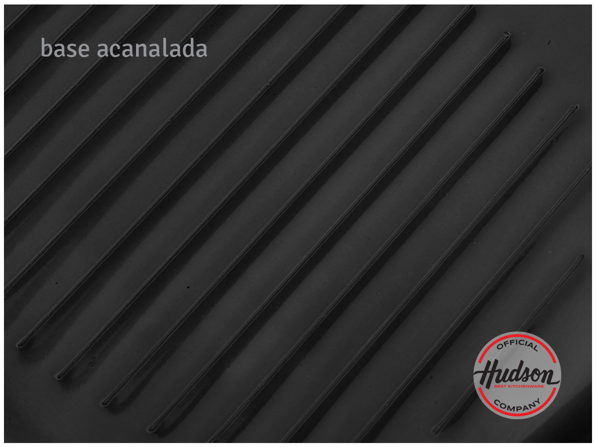 Sartén Plancha Doble Antiadherente 26 Cm Aluminio Negro Huds