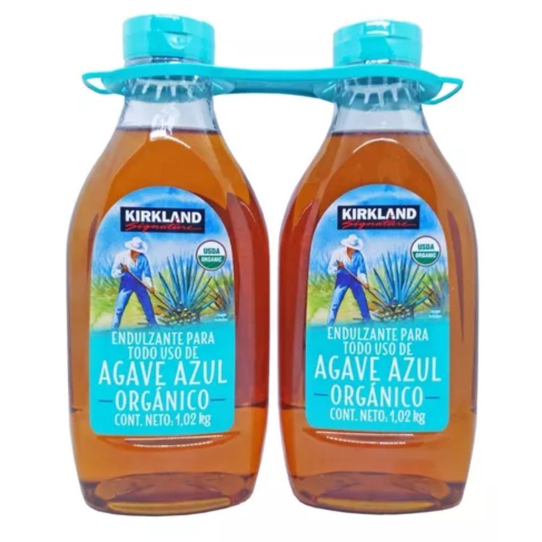 Endulzante De Agave Azul Organico Kirkland 2 Piezas De 1.02 Kg