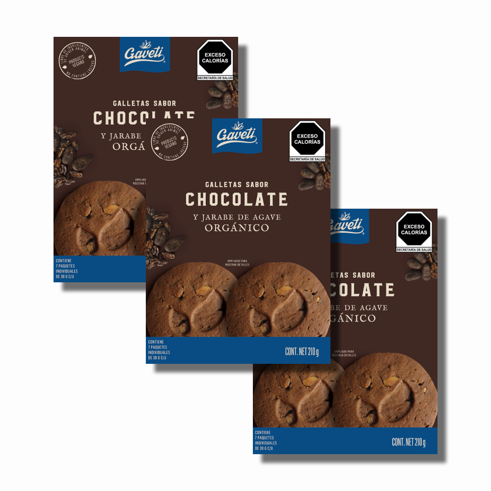 Paquete Galletas Veganas de Chocolate Gaveti 210 g 