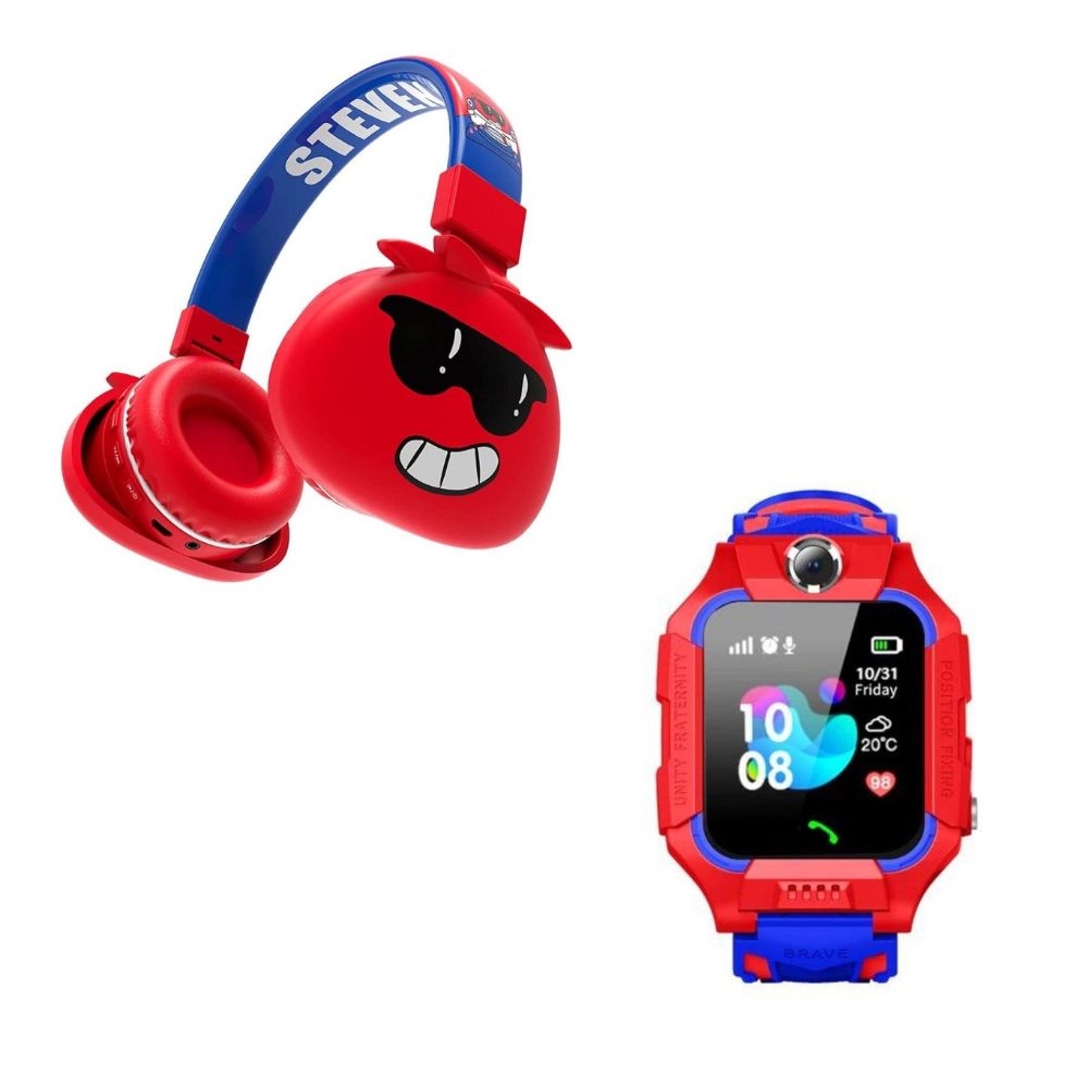 Kit de audífonos y smartwatch con GPS Gadgets&Fun para niños