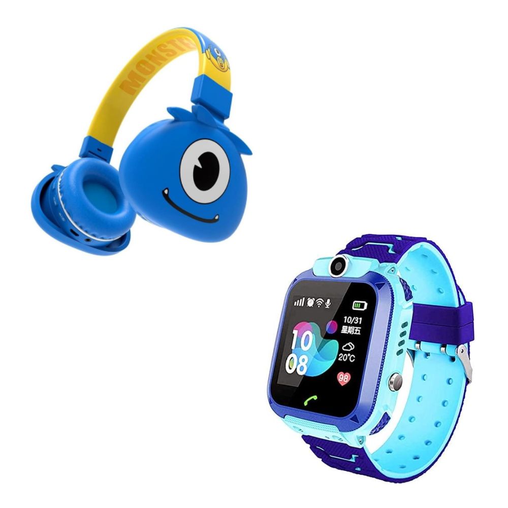 Kit de audífonos y smartwatch con GPS Gadgets&Fun para niños