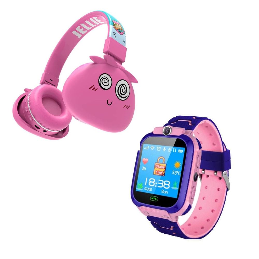 Kit de audífonos y smartwatch con GPS Gadgets&Fun para niños
