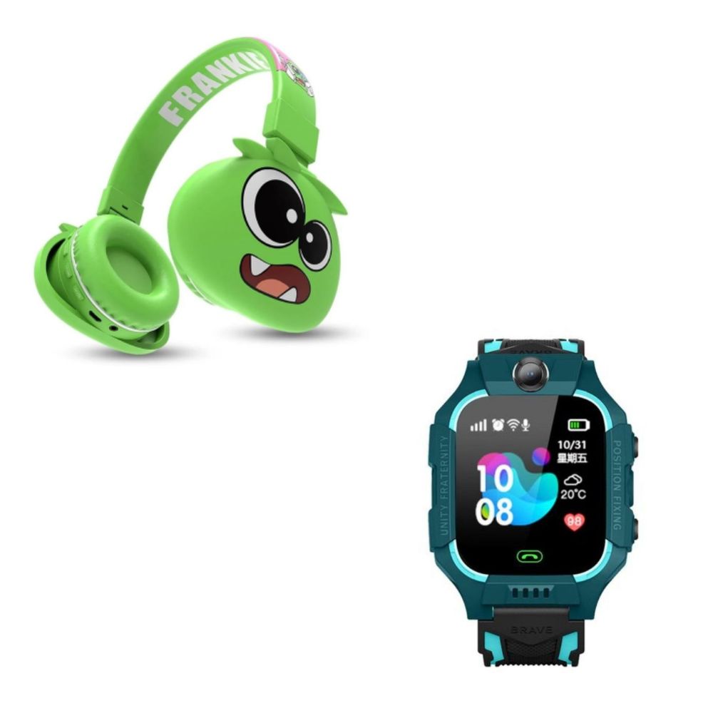 Kit de audífonos y smartwatch con GPS Gadgets&Fun para niños