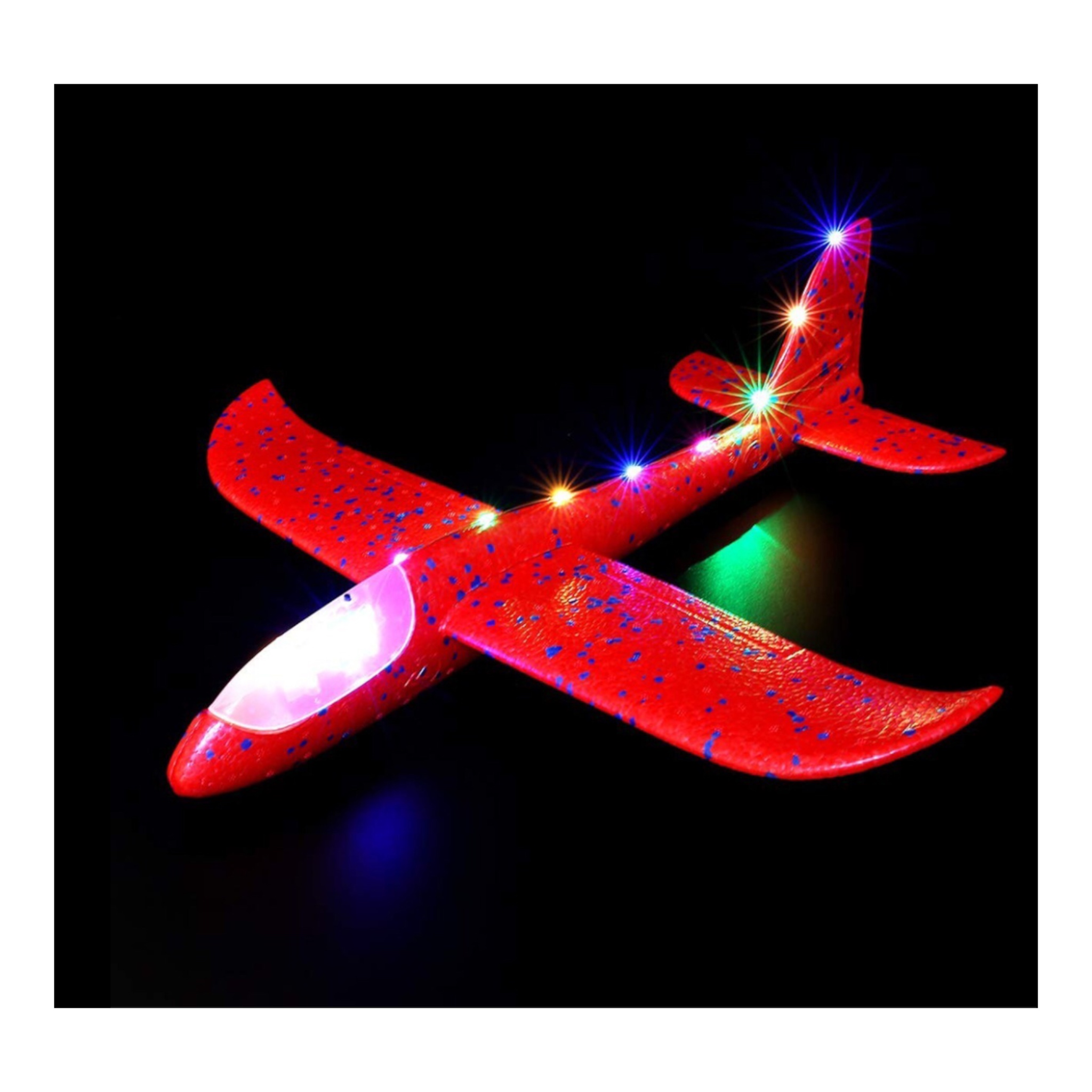 3 Juguete Aeroplano Ultraligero Con Luces Led Avion Grande