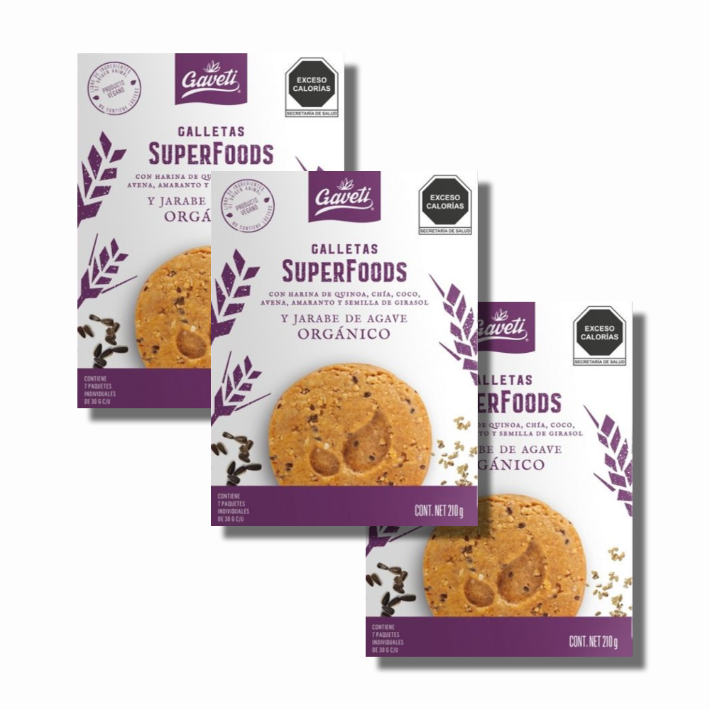 Paquete Galletas Veganas de Fibra Gaveti 210 g 