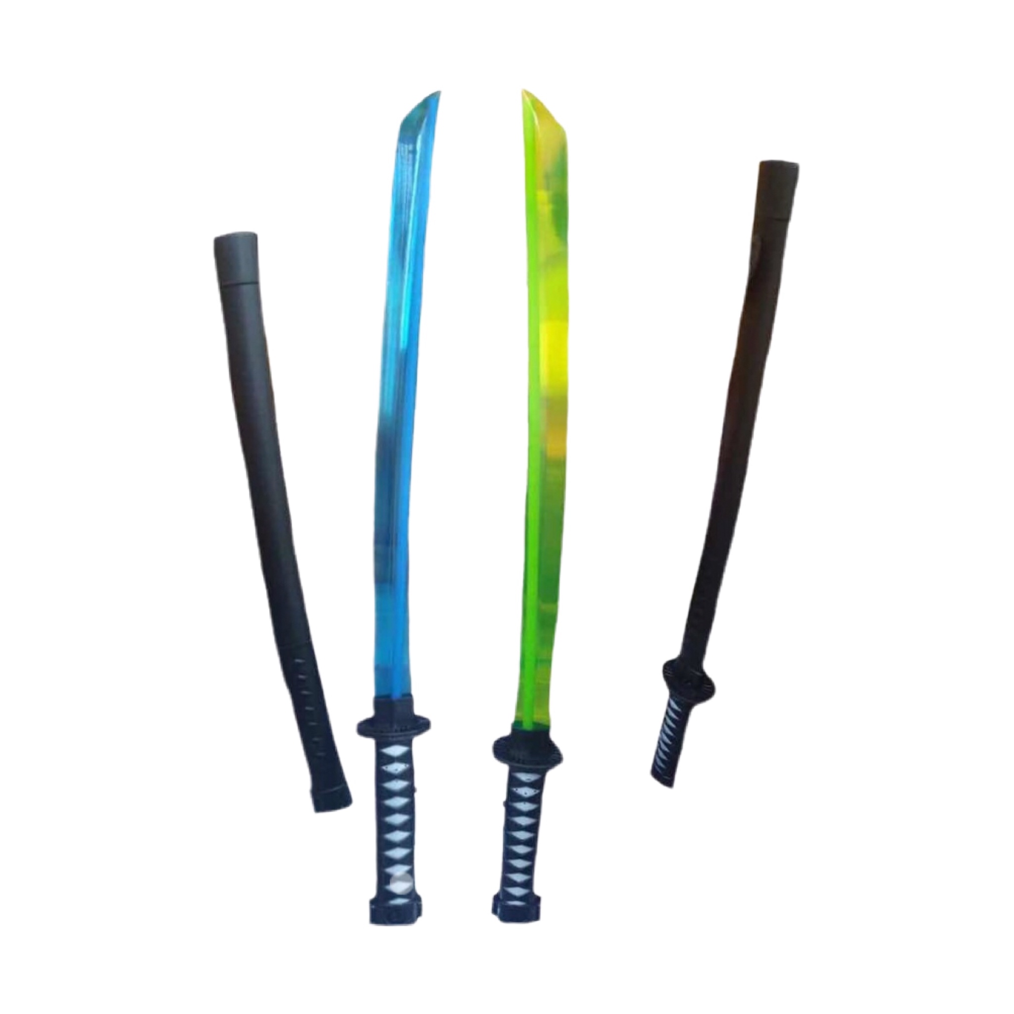 3 Katanas Espada Ninja Con Luz Led Y Sonido Juguete Niños