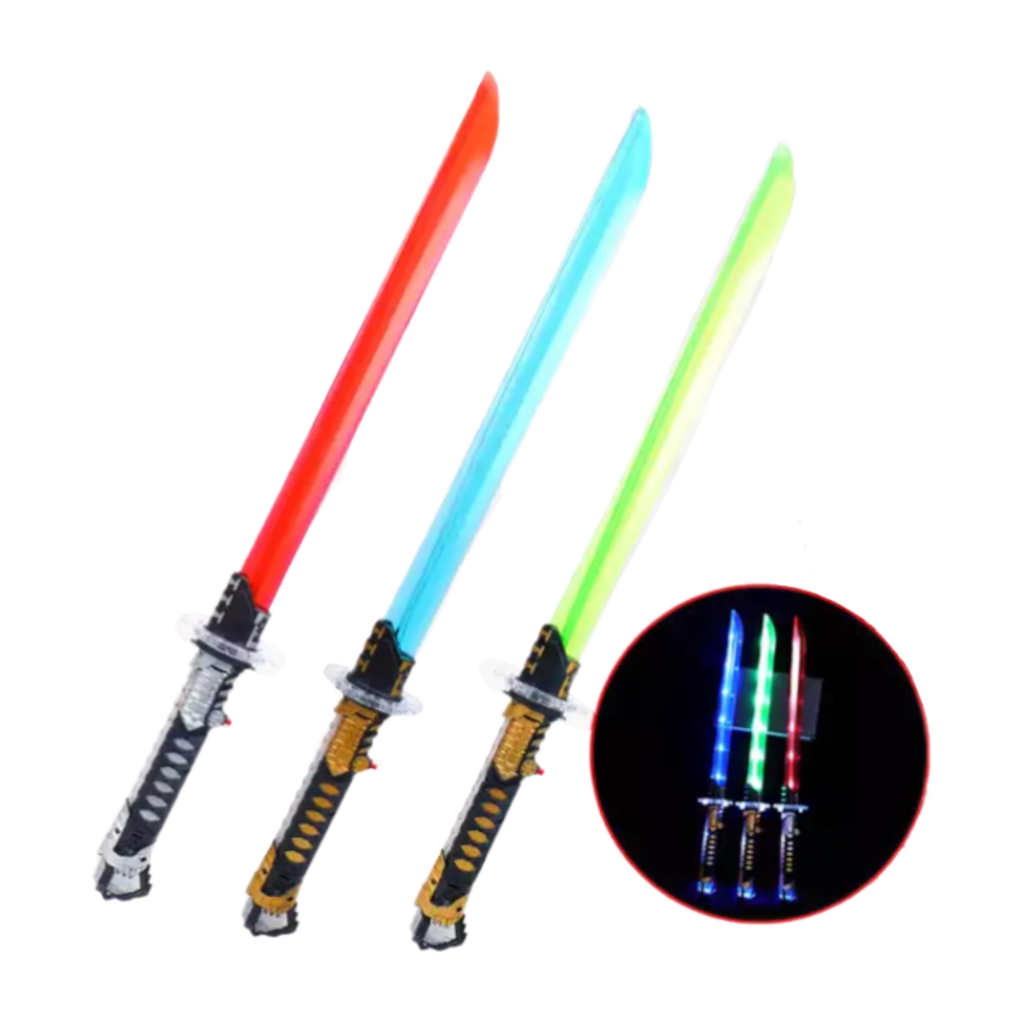 Espada Sable Samurai Luz Led Y Sonido Katana Juguete