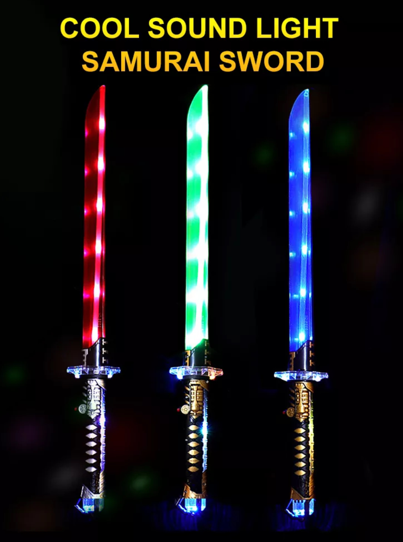 Espada Sable Samurai Luz Led Y Sonido Katana Juguete