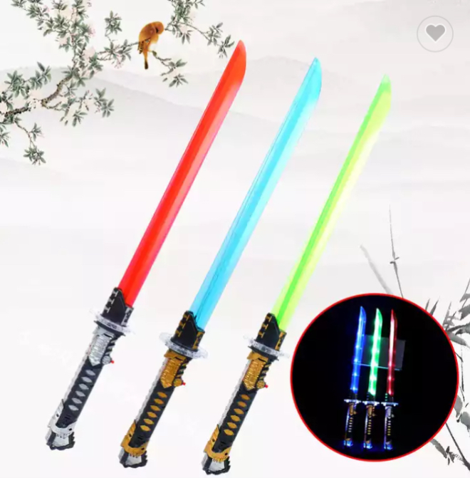 Espada Sable Samurai Luz Led Y Sonido Katana Juguete