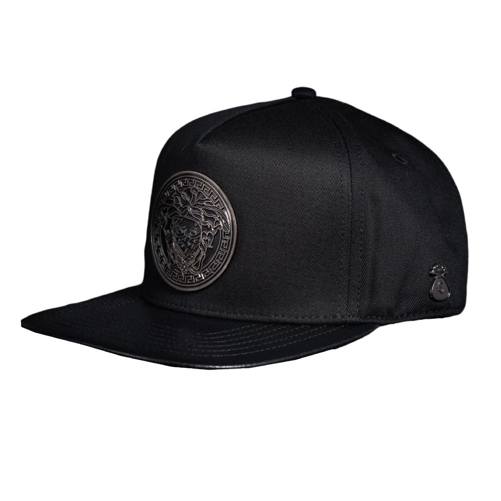 GORRA CASH ONLY MEDUSA MATTE NEGRO-HOMBRE VERSACE-02