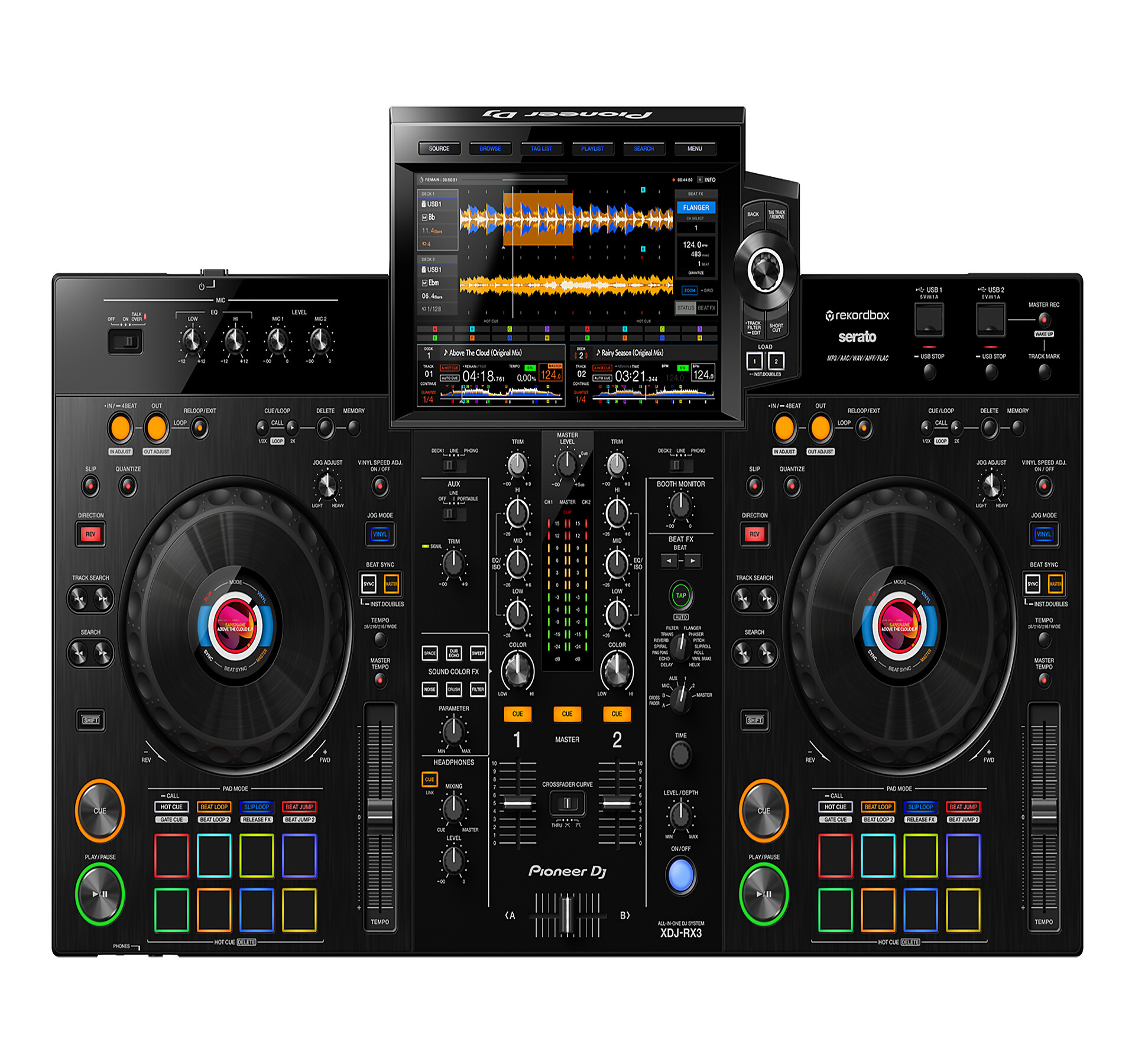 Sistema de DJ para performances «todo en uno» de 2 canales (Negro) XDJ-RX3 Pioneer