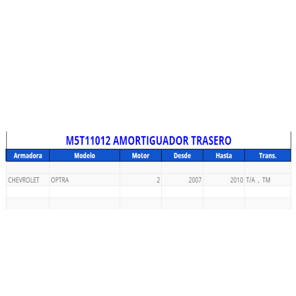 Amortiguador trasero 