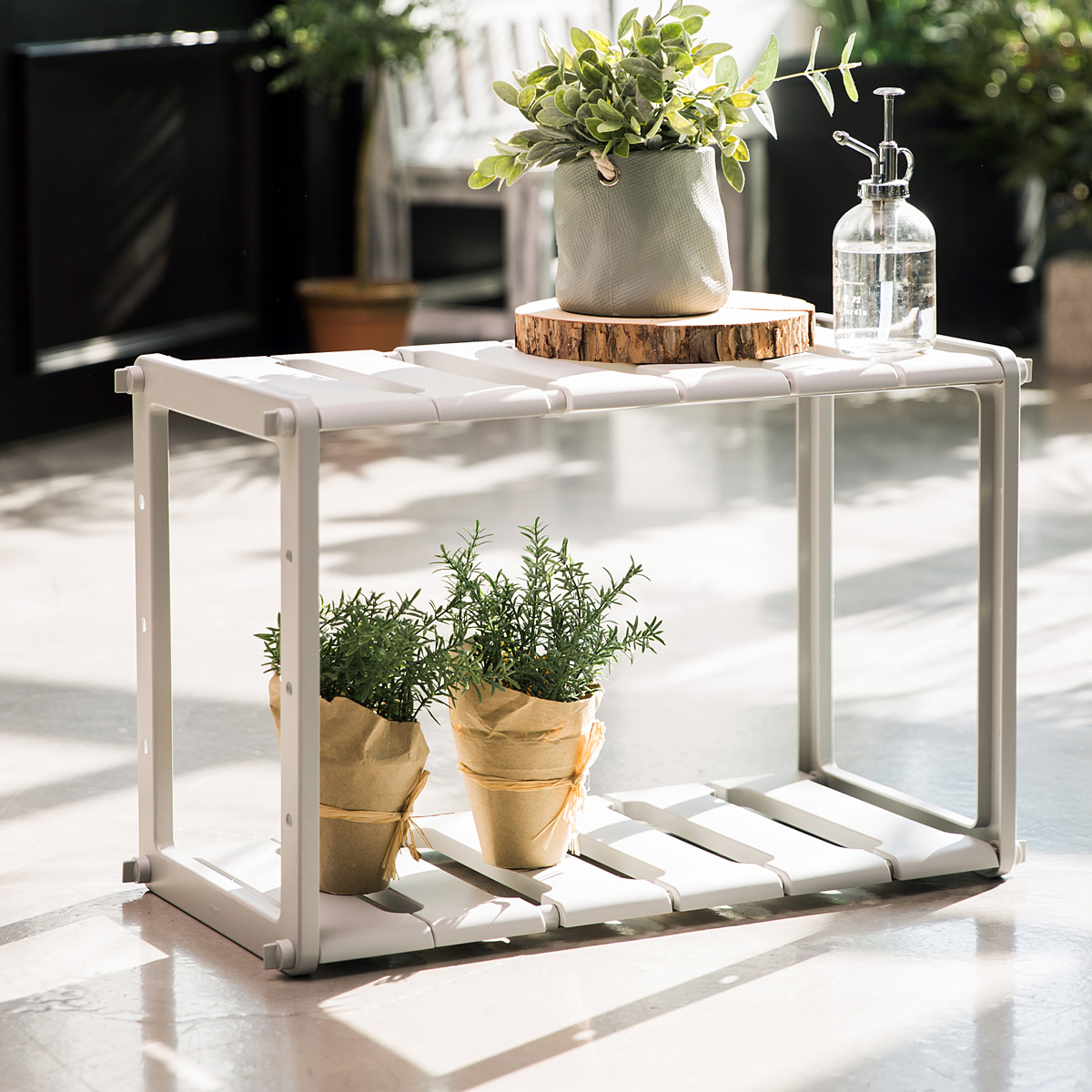 AGBOX Estante Organizador De Fregadero Blanco LTHMK001