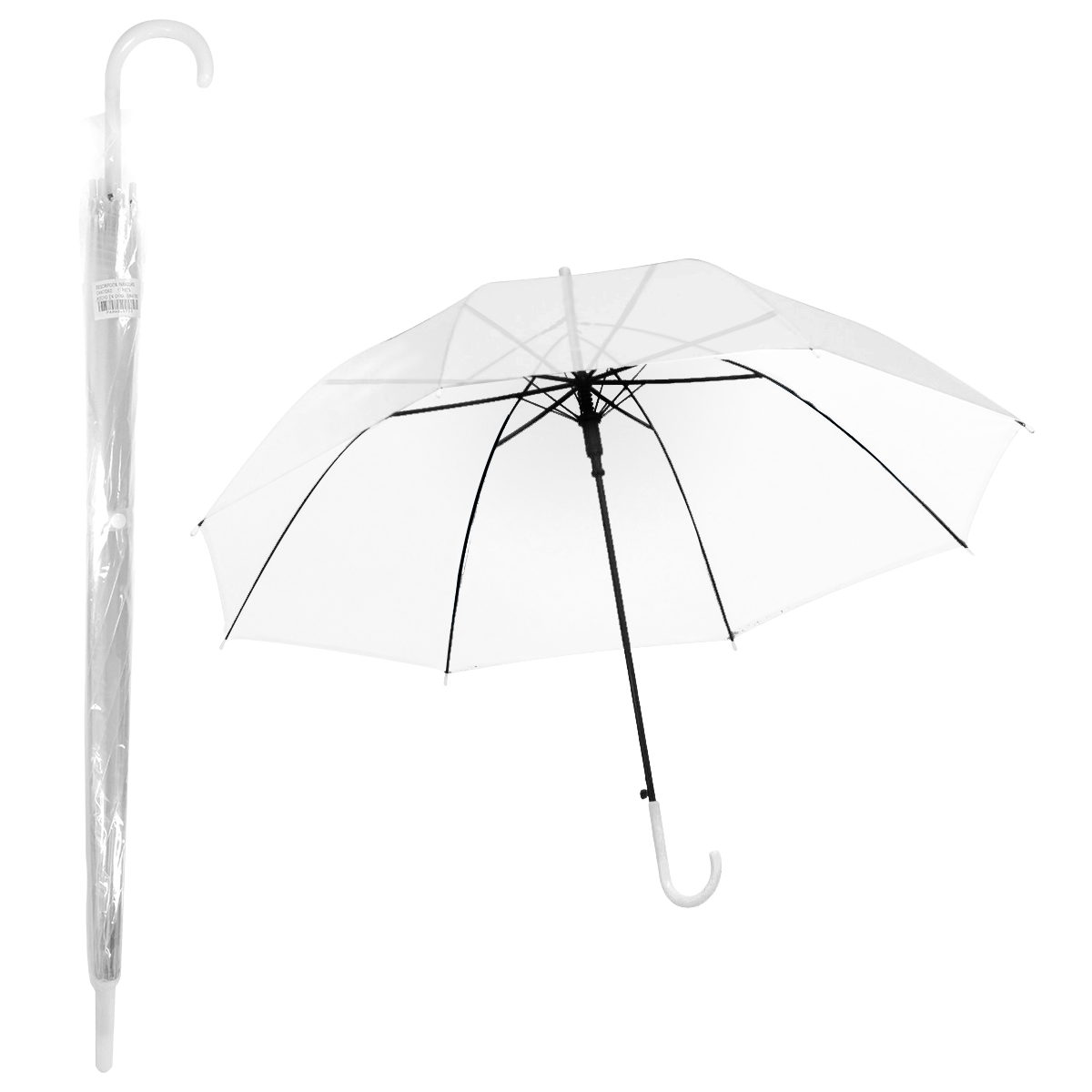 Paraguas Transparente Sombrilla para lluvia 1 pz 