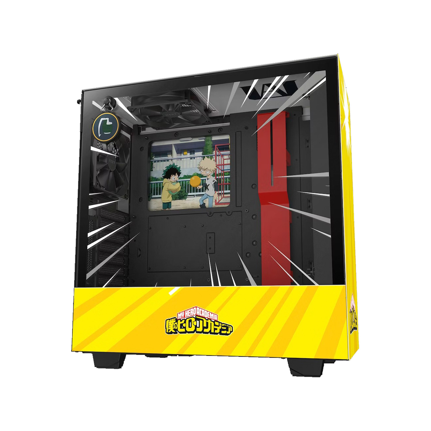 Gabinete Nzxt H510I Rivals Amarillo Miditower Atx S/Fuente Cristal Usb 3.2 Ca-H510I-Mh-Rv