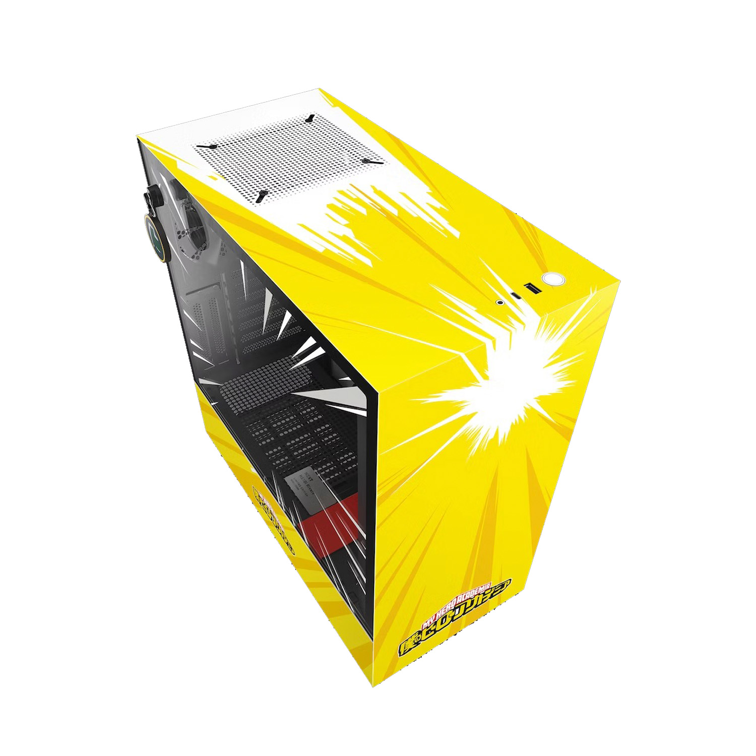 Gabinete Nzxt H510I Rivals Amarillo Miditower Atx S/Fuente Cristal Usb 3.2 Ca-H510I-Mh-Rv