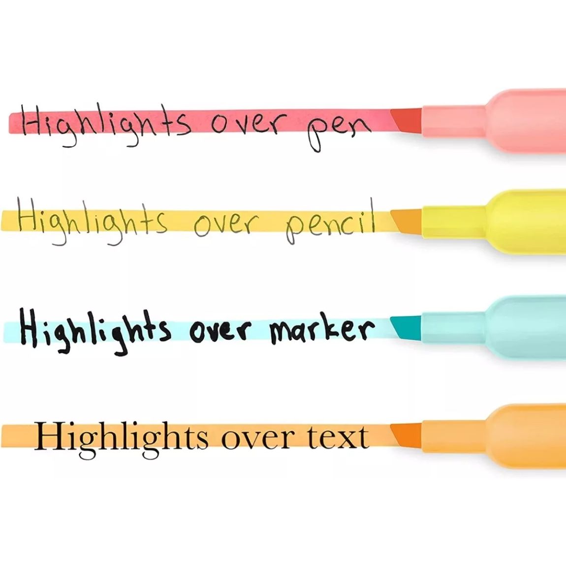 Resaltadores marcatextos Sharpie Tank Colores pastel 6 pzas