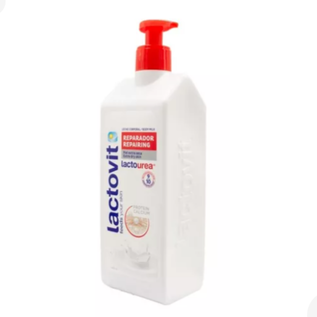 Leche Corporal Lactovit Lactourea Piel Extra Seca 400 Ml 2 Pzas