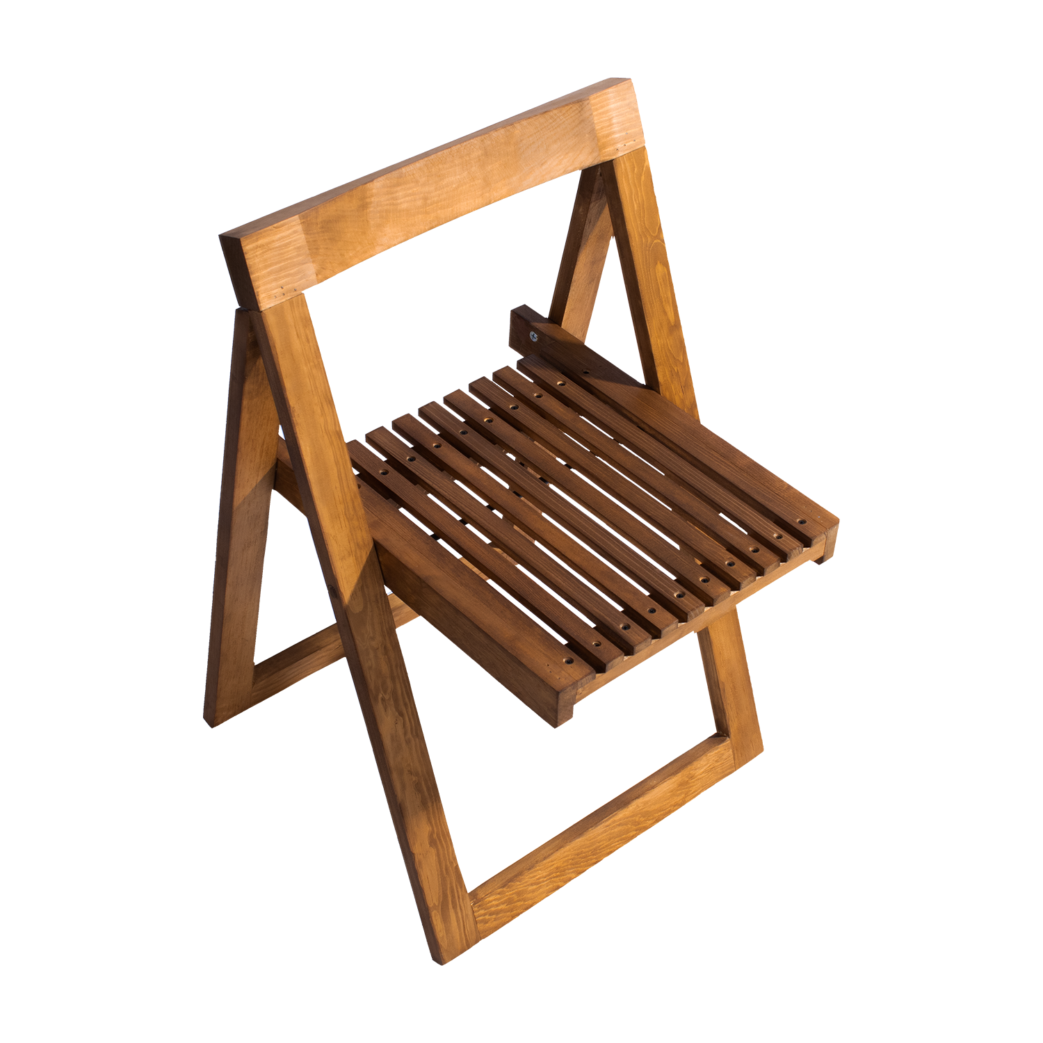 Set de 4 sillas de madera plegables Modelo Terraza . Rústico Tratable . Leer Descripción