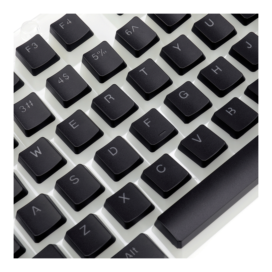 Keycaps para Teclado  A130B-SP SCARAB Double shot PBT pudding keycaps BLACK - Spanish