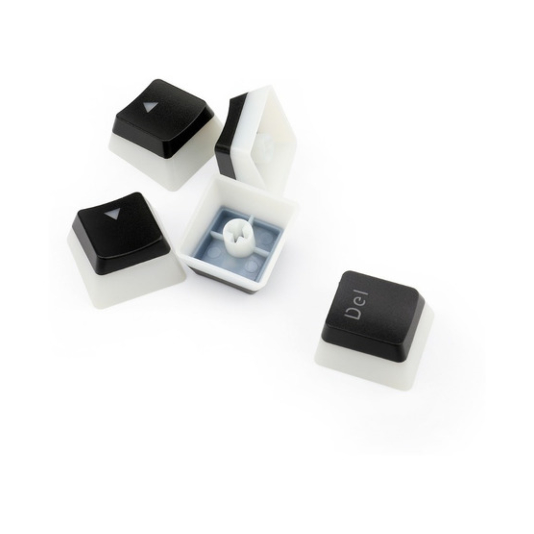Keycaps para Teclado  A130B-SP SCARAB Double shot PBT pudding keycaps BLACK - Spanish