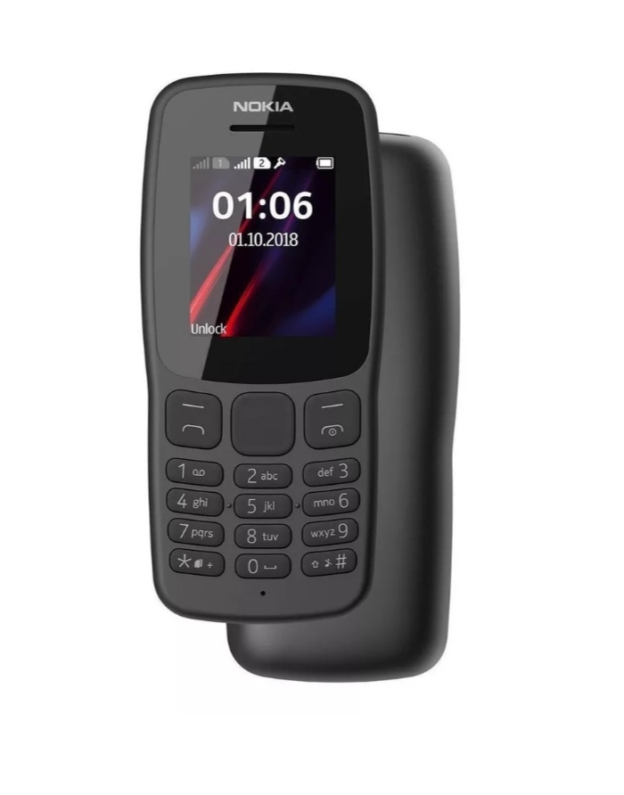 Nokia 106 Dual SIM 4 MB gris oscuro 4 MB RAM
