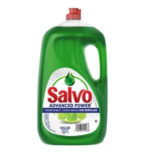 Detergente Liquido para Trastes Salvo Advanced 587592 2.6 Lt
