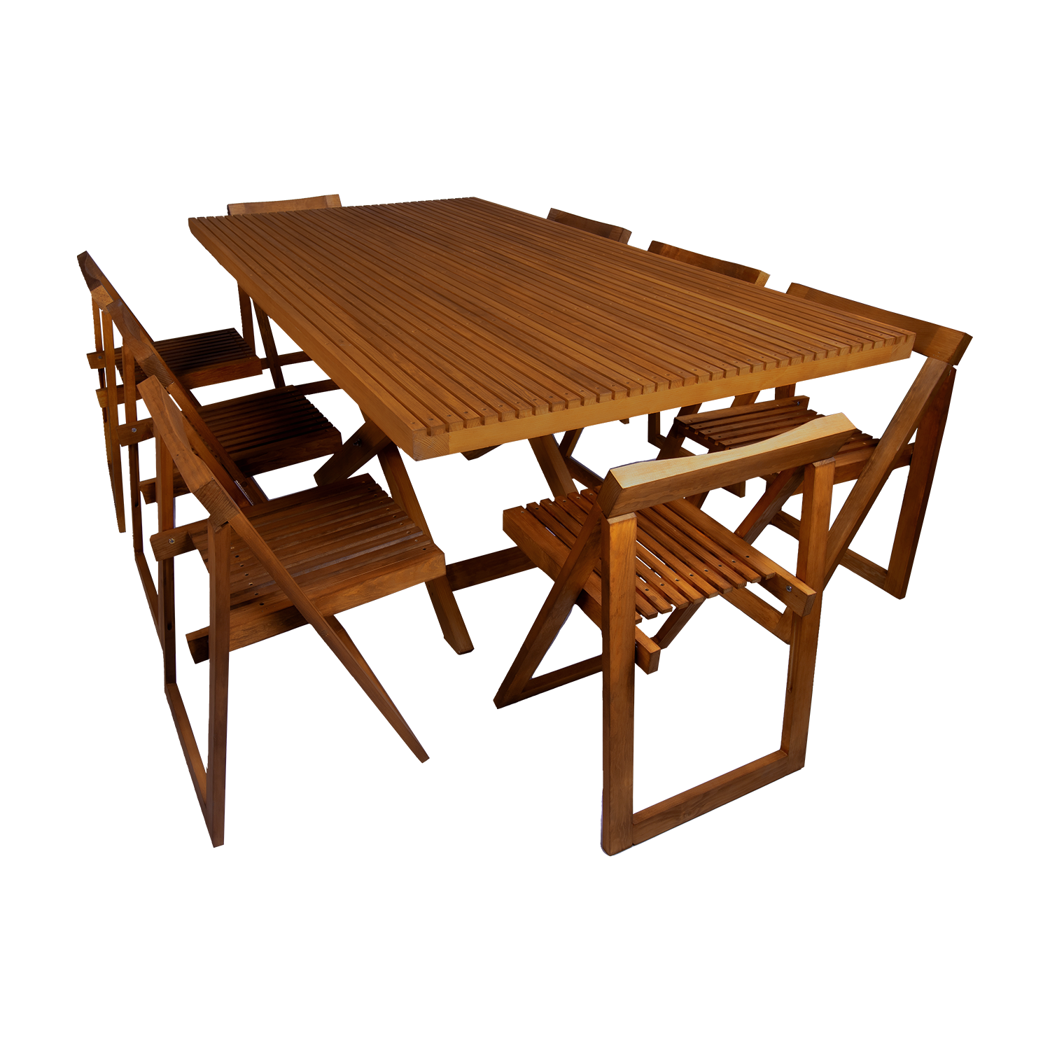 Comedor Rectangular Modelo Terraza 8 personas 100x180 . Rústico Tratable . Leer Descripción