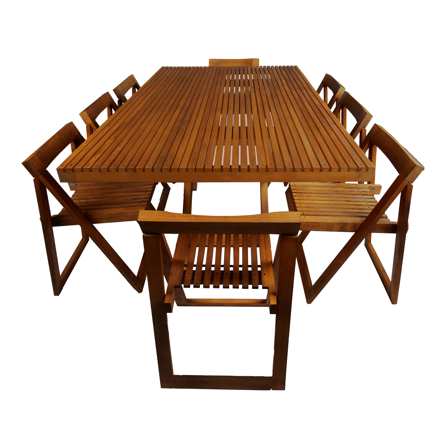 Comedor Rectangular Modelo Terraza 8 personas 100x180 . Rústico Tratable . Leer Descripción